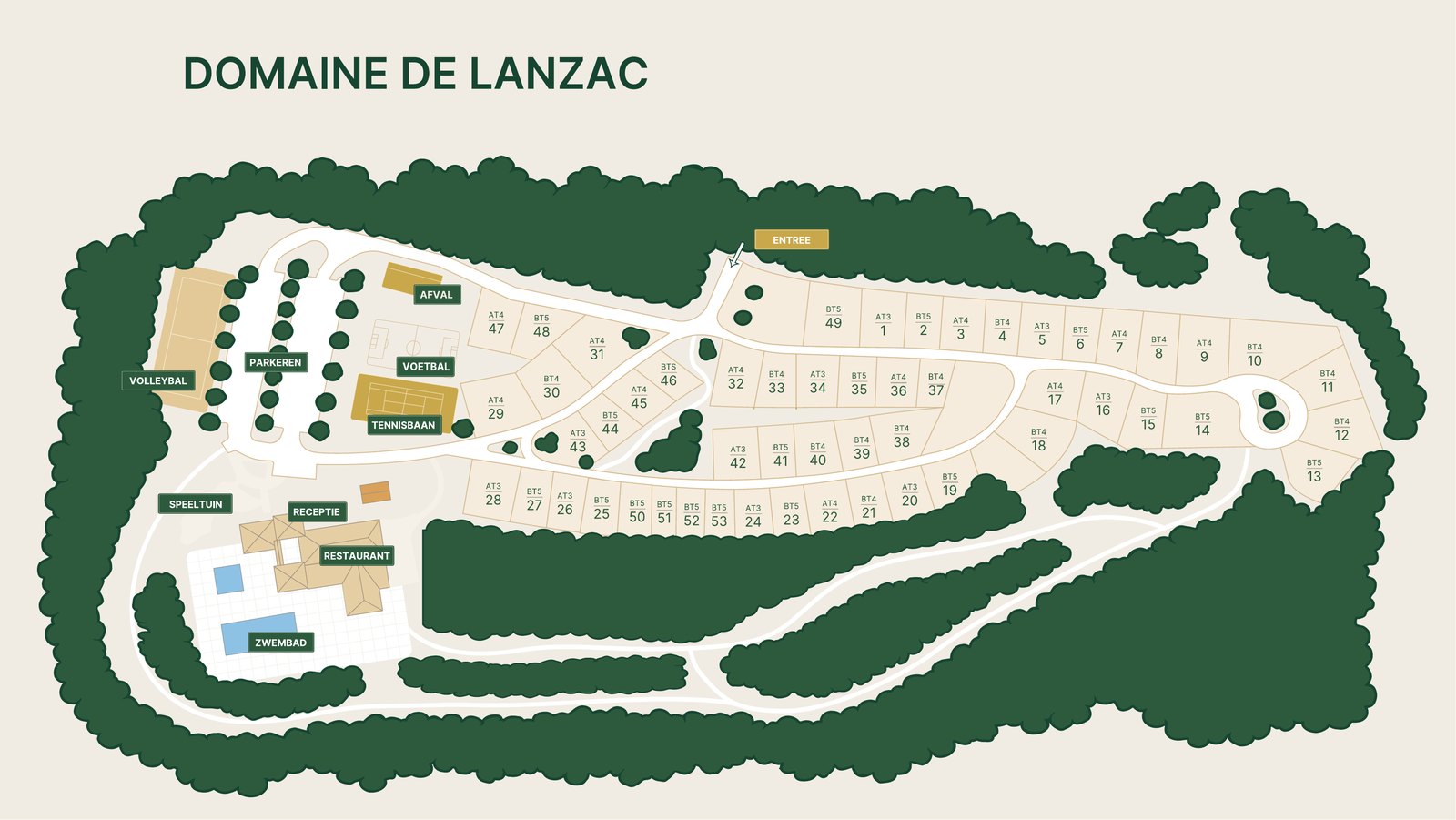 Plattegrond van Domaine de Lanzac